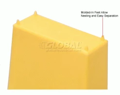 Global Industrial™ Little Bin For Plastic Bins - 4 x 2 x 4 Yellow - Pkg Qty 50 -Containers & Organizers Sales Store 550115 4wco