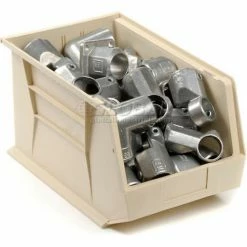 Plastic Stack & Hang Bin, 11"W x 18"D x 10"H, Ivory - Pkg Qty 4 18 Plastic Stack & Hang Bin, 11"W x 18"D x 10"H, Ivory - Pkg Qty 4 -Containers & Organizers Sales Store 550119BG 01