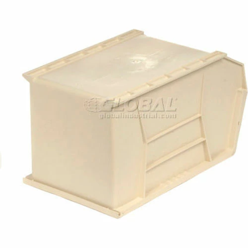Plastic Stack & Hang Bin, 11"W x 18"D x 10"H, Ivory - Pkg Qty 4 7 Plastic Stack & Hang Bin, 11"W x 18"D x 10"H, Ivory - Pkg Qty 4 - Image 7