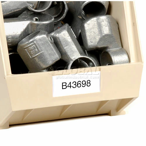 Plastic Stack & Hang Bin, 11"W x 18"D x 10"H, Ivory - Pkg Qty 4 10 Plastic Stack & Hang Bin, 11"W x 18"D x 10"H, Ivory - Pkg Qty 4 - Image 10