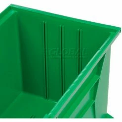Plastic Stack & Hang Bin, 11"W x 16"D x 8"H, Green - Pkg Qty 4 -Containers & Organizers Sales Store 550119GN 07