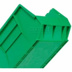 Plastic Stack & Hang Bin, 11"W x 16"D x 8"H, Green - Pkg Qty 4 -Containers & Organizers Sales Store 550119GN 08