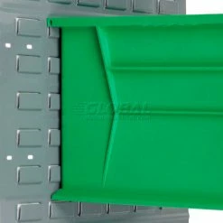 Plastic Stack & Hang Bin, 11"W x 16"D x 8"H, Green - Pkg Qty 4 -Containers & Organizers Sales Store 550119GN 11