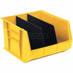 Global Industrial™ Plastic Stack & Hang Bin, 16-1/2"W x 18"D x 11"H, Yellow - Pkg Qty 3 -Containers & Organizers Sales Store 550121YL 03