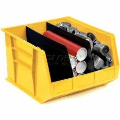 Global Industrial™ Plastic Stack & Hang Bin, 16-1/2"W x 18"D x 11"H, Yellow - Pkg Qty 3 -Containers & Organizers Sales Store 550121YL 04