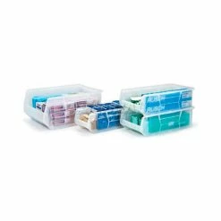 Quantum Storage Systems Quantum Plastic Hulk Stacking Bin, 11"W x 24"D x 10"H, Clear - Pkg Qty 4 7 Quantum Storage Systems Quantum Plastic Hulk Stacking Bin, 11"W x 24"D x 10"H, Clear - Pkg Qty 4 -Containers & Organizers Sales Store 581 01 5