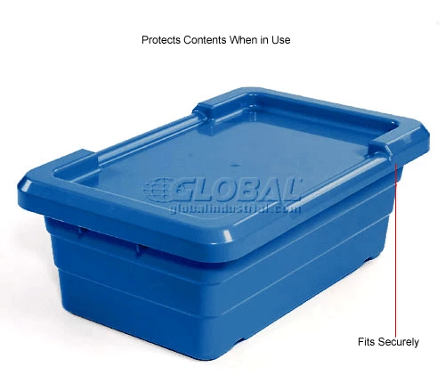 Global Industrial Blue Lid For Cross Stack And Nest Tote 25-1/8 x 16 x 8-1/2 - Pkg Qty 6 4 Global Industrial Blue Lid For Cross Stack And Nest Tote 25-1/8 x 16 x 8-1/2 - Pkg Qty 6 - Image 4