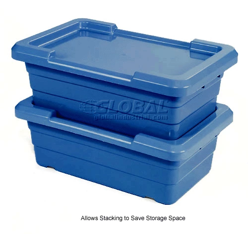 Global Industrial Blue Lid For Cross Stack And Nest Tote 25-1/8 x 16 x 8-1/2 - Pkg Qty 6 5 Global Industrial Blue Lid For Cross Stack And Nest Tote 25-1/8 x 16 x 8-1/2 - Pkg Qty 6 - Image 5
