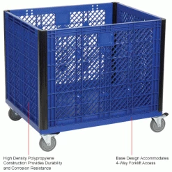 Global Industrial Easy Assembly Vented Wall Container - Casters 39-1/4 x 31-1/2 x 34 Overall 34 Global Industrial Easy Assembly Vented Wall Container - Casters 39-1/4 x 31-1/2 x 34 Overall -Containers & Organizers Sales Store 603087CIN 1wco