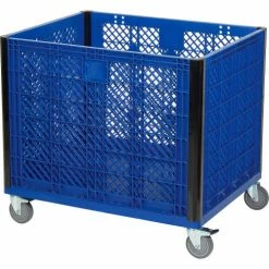 Global Industrial Easy Assembly Vented Wall Container - Casters 39-1/4 x 31-1/2 x 34 Overall 24 Global Industrial Easy Assembly Vented Wall Container - Casters 39-1/4 x 31-1/2 x 34 Overall -Containers & Organizers Sales Store 603087C 02