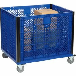 Global Industrial Easy Assembly Vented Wall Container - Casters 39-1/4 x 31-1/2 x 34 Overall 27 Global Industrial Easy Assembly Vented Wall Container - Casters 39-1/4 x 31-1/2 x 34 Overall -Containers & Organizers Sales Store 603087C 05