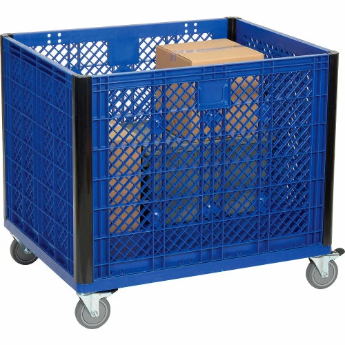 Global Industrial Easy Assembly Vented Wall Container - Casters 39-1/4 x 31-1/2 x 34 Overall 6 Global Industrial Easy Assembly Vented Wall Container - Casters 39-1/4 x 31-1/2 x 34 Overall - Image 6