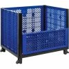 Global Industrial™ Easy Assembly Vented Wall Container - Drop Gate 39-1/4x31-1/2x33-1/2 Overall