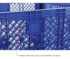 Global Industrial™ Easy Assembly Vented Wall Container - Drop Gate 39-1/4x31-1/2x33-1/2 Overall -Containers & Organizers Sales Store 603087DIN 3wco
