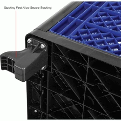 Global Industrial™ Easy Assembly Vented Wall Container - Drop Gate 39-1/4x31-1/2x33-1/2 Overall -Containers & Organizers Sales Store 603087DIN 4wco
