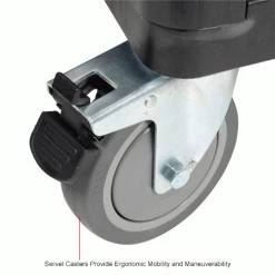 Global Industrial™ Easy Assembly Vented Wall Container-Drop Gate/Lid/Caster 39-1/4x31-1/2x34 OH -Containers & Organizers Sales Store 603087DPIN 4wco