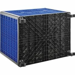 Global Industrial™ Easy Assembly Vented Wall Container - Drop Gate 39-1/4x31-1/2x33-1/2 Overall -Containers & Organizers Sales Store 603087D 03