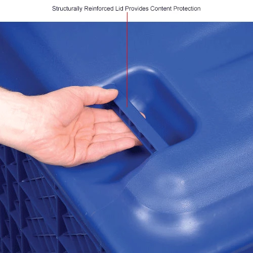 Global Industrial Easy Assembly Vented Wall Container - Lid/Casters 39-1/4x31-1/2x34 Overall 21 Global Industrial Easy Assembly Vented Wall Container - Lid/Casters 39-1/4x31-1/2x34 Overall - Image 21