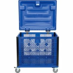 Global Industrial Easy Assembly Vented Wall Container - Lid/Casters 39-1/4x31-1/2x34 Overall 32 Global Industrial Easy Assembly Vented Wall Container - Lid/Casters 39-1/4x31-1/2x34 Overall -Containers & Organizers Sales Store 603087P 03