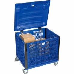 Global Industrial Easy Assembly Vented Wall Container - Lid/Casters 39-1/4x31-1/2x34 Overall 35 Global Industrial Easy Assembly Vented Wall Container - Lid/Casters 39-1/4x31-1/2x34 Overall -Containers & Organizers Sales Store 603087P 06