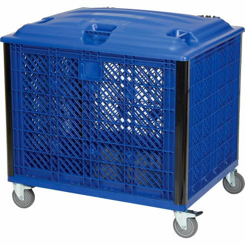 Global Industrial Easy Assembly Vented Wall Container - Lid/Casters 39-1/4x31-1/2x34 Overall 10 Global Industrial Easy Assembly Vented Wall Container - Lid/Casters 39-1/4x31-1/2x34 Overall - Image 10