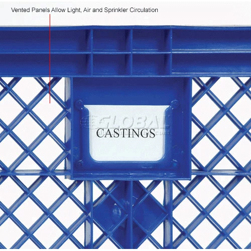 Global Industrial Easy Assembly Vented Wall Container - Lid/Casters 39-1/4x31-1/2x34 Overall 24 Global Industrial Easy Assembly Vented Wall Container - Lid/Casters 39-1/4x31-1/2x34 Overall - Image 24