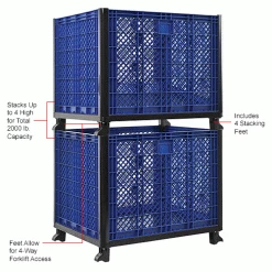 Global Industrial™ Easy Assembly Vented Wall Container 39-1/4 x 31-1/2 x 33-1/2 Overall -Containers & Organizers Sales Store 603087 3wco