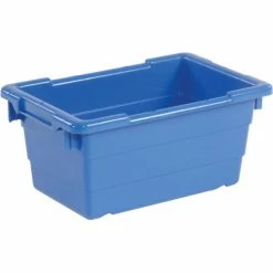 Quantum Storage Systems Quantum Cross Stack Nest Tub TUB1711-8 - 17-1/4 x 11 x 8 Blue - Pkg Qty 6