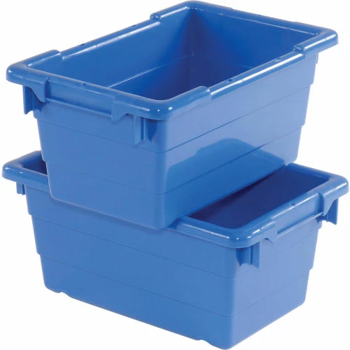 Quantum Storage Systems Quantum Cross Stack Nest Tub TUB1711-8 - 17-1/4 x 11 x 8 Blue - Pkg Qty 6 2 Quantum Storage Systems Quantum Cross Stack Nest Tub TUB1711-8 - 17-1/4 x 11 x 8 Blue - Pkg Qty 6 - Image 2