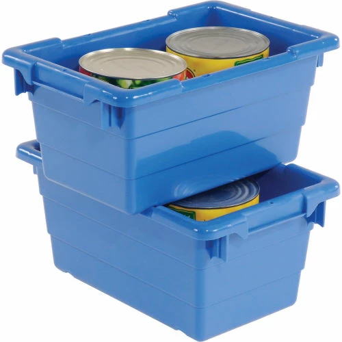 Quantum Storage Systems Quantum Cross Stack Nest Tub TUB1711-8 - 17-1/4 x 11 x 8 Blue - Pkg Qty 6 3 Quantum Storage Systems Quantum Cross Stack Nest Tub TUB1711-8 - 17-1/4 x 11 x 8 Blue - Pkg Qty 6 - Image 3