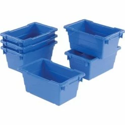 Quantum Storage Systems Quantum Cross Stack Nest Tub TUB1711-8 - 17-1/4 x 11 x 8 Blue - Pkg Qty 6 19 Quantum Storage Systems Quantum Cross Stack Nest Tub TUB1711-8 - 17-1/4 x 11 x 8 Blue - Pkg Qty 6 -Containers & Organizers Sales Store 603118BL 04