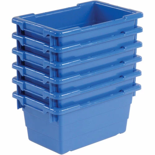 Quantum Storage Systems Quantum Cross Stack Nest Tub TUB1711-8 - 17-1/4 x 11 x 8 Blue - Pkg Qty 6 7 Quantum Storage Systems Quantum Cross Stack Nest Tub TUB1711-8 - 17-1/4 x 11 x 8 Blue - Pkg Qty 6 - Image 7
