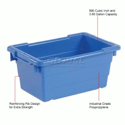 Quantum Storage Systems Quantum Cross Stack Nest Tub TUB1711-8 - 17-1/4 x 11 x 8 Blue - Pkg Qty 6 26 Quantum Storage Systems Quantum Cross Stack Nest Tub TUB1711-8 - 17-1/4 x 11 x 8 Blue - Pkg Qty 6 -Containers & Organizers Sales Store 603118BL 1wco
