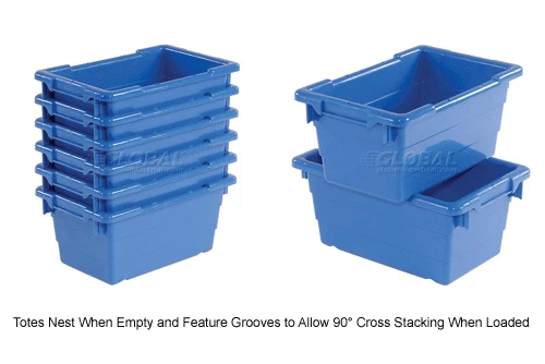 Quantum Storage Systems Quantum Cross Stack Nest Tub TUB1711-8 - 17-1/4 x 11 x 8 Blue - Pkg Qty 6 14 Quantum Storage Systems Quantum Cross Stack Nest Tub TUB1711-8 - 17-1/4 x 11 x 8 Blue - Pkg Qty 6 - Image 14