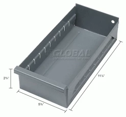 Durham Mfg. Durham Steel Parts Drawer 023-95 - 5-3/8"W x 11-1/4"D x 2-3/4"H 25 Durham Mfg. Durham Steel Parts Drawer 023-95 - 5-3/8"W x 11-1/4"D x 2-3/4"H -Containers & Organizers Sales Store 603358 dim