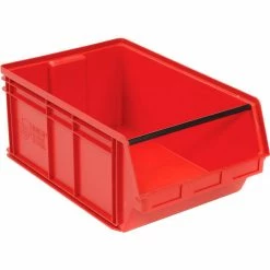 Quantum Storage Systems Quantum Plastic Magnum Stacking Bin, 18-3/8"W x 29"D x 11-7/8"H, Red