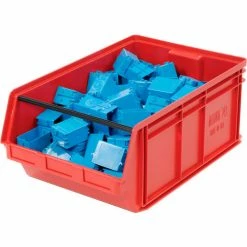 Quantum Storage Systems Quantum Plastic Magnum Stacking Bin, 18-3/8"W x 29"D x 11-7/8"H, Red -Containers & Organizers Sales Store 613120RD 06