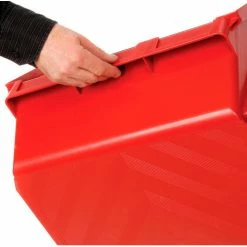 Quantum Storage Systems Quantum Plastic Magnum Stacking Bin, 18-3/8"W x 29"D x 11-7/8"H, Red -Containers & Organizers Sales Store 613120RD 07