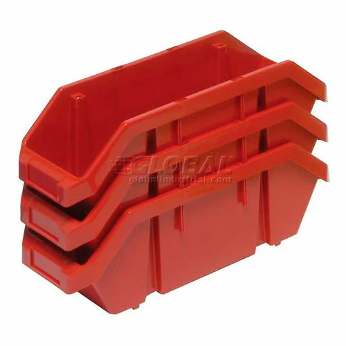 Quantum Storage Systems Quantum Plastic Quickpick Double Hopper Bin, 8-3/8"W x 18-1/2"D x 7"H, Red - Pkg Qty 10 1 Quantum Storage Systems Quantum Plastic Quickpick Double Hopper Bin, 8-3/8"W x 18-1/2"D x 7"H, Red - Pkg Qty 10