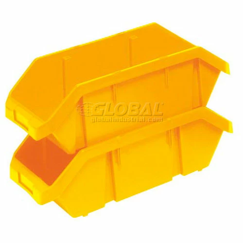 Quantum Storage Systems Quantum Plastic Quickpick Double Hopper Bin, 6-5/8"W x 18-1/2"D x 7"H, Yellow - Pkg Qty 10 2 Quantum Storage Systems Quantum Plastic Quickpick Double Hopper Bin, 6-5/8"W x 18-1/2"D x 7"H, Yellow - Pkg Qty 10 - Image 2
