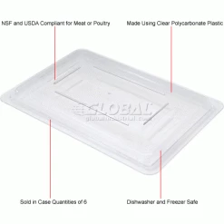 Rubbermaid 3310-00 Clear Lid 18 x 12 - Pkg Qty 6 -Containers & Organizers Sales Store 652451CL 1wco