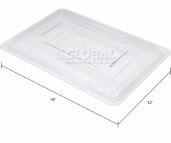 Rubbermaid 3310-00 Clear Lid 18 x 12 - Pkg Qty 6 -Containers & Organizers Sales Store 652451CL dim