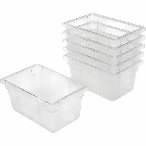 Rubbermaid 3304-00 Clear Plastic Box 5 Gallon 18 x12 x 9 - Pkg Qty 6 2 Rubbermaid 3304-00 Clear Plastic Box 5 Gallon 18 x12 x 9 - Pkg Qty 6 - Image 2