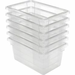 Rubbermaid 3304-00 Clear Plastic Box 5 Gallon 18 x12 x 9 - Pkg Qty 6 11 Rubbermaid 3304-00 Clear Plastic Box 5 Gallon 18 x12 x 9 - Pkg Qty 6 -Containers & Organizers Sales Store 652452CL 03