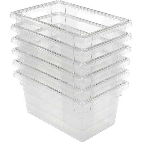 Rubbermaid 3304-00 Clear Plastic Box 5 Gallon 18 x12 x 9 - Pkg Qty 6 4 Rubbermaid 3304-00 Clear Plastic Box 5 Gallon 18 x12 x 9 - Pkg Qty 6 - Image 4