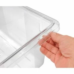 Rubbermaid 3304-00 Clear Plastic Box 5 Gallon 18 x12 x 9 - Pkg Qty 6 15 Rubbermaid 3304-00 Clear Plastic Box 5 Gallon 18 x12 x 9 - Pkg Qty 6 -Containers & Organizers Sales Store 652452CL 07