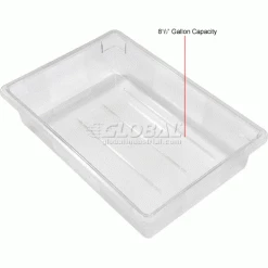 Rubbermaid 3308-00 Clear Plastic Box 8.5 Gallon 18 x 26 x 6 - Pkg Qty 6 -Containers & Organizers Sales Store 652453CL 2wco