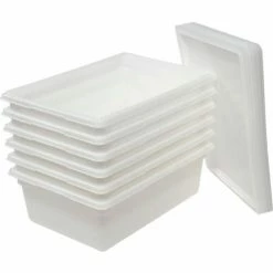 Rubbermaid 3500-00 White Plastic Box 12.5 Gallon 18 x 26 x 9 - Pkg Qty 6 14 Rubbermaid 3500-00 White Plastic Box 12.5 Gallon 18 x 26 x 9 - Pkg Qty 6 -Containers & Organizers Sales Store 652454WH 05