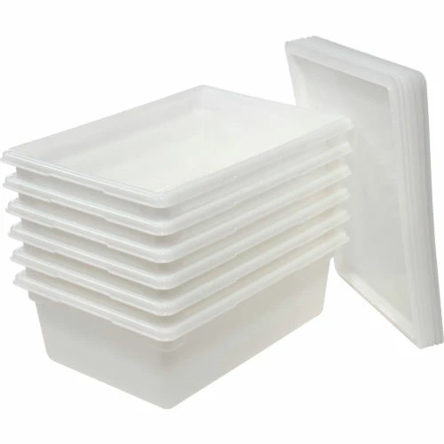 Rubbermaid 3500-00 White Plastic Box 12.5 Gallon 18 x 26 x 9 - Pkg Qty 6 6 Rubbermaid 3500-00 White Plastic Box 12.5 Gallon 18 x 26 x 9 - Pkg Qty 6 - Image 6