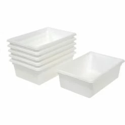 Rubbermaid 3500-00 White Plastic Box 12.5 Gallon 18 x 26 x 9 - Pkg Qty 6 17 Rubbermaid 3500-00 White Plastic Box 12.5 Gallon 18 x 26 x 9 - Pkg Qty 6 -Containers & Organizers Sales Store 652454WH 08